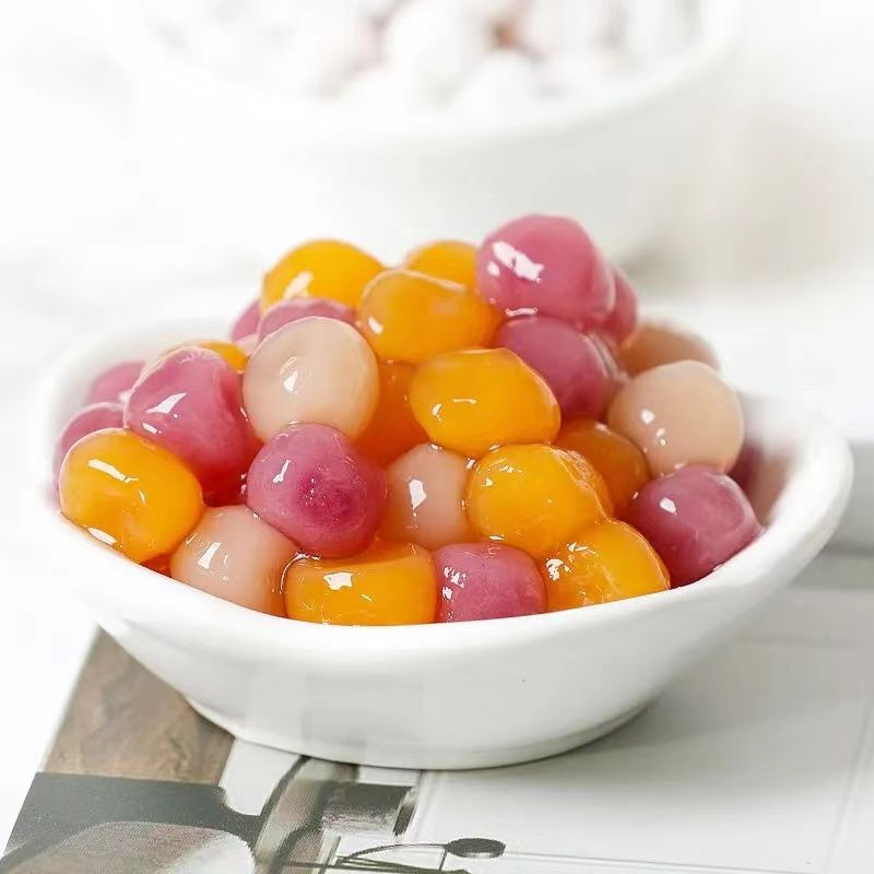 雨小姐混合小芋圆常温彩色芋圆丸子珍珠奶茶红豆仙草甜品原配料 快煮