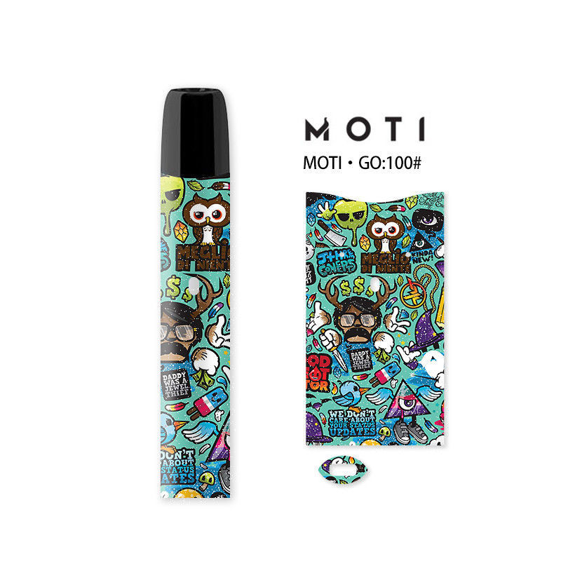 魔笛烟套motlslitemotigo贴纸烟杆贴膜保护套三代电子器动漫磨砂贴纸