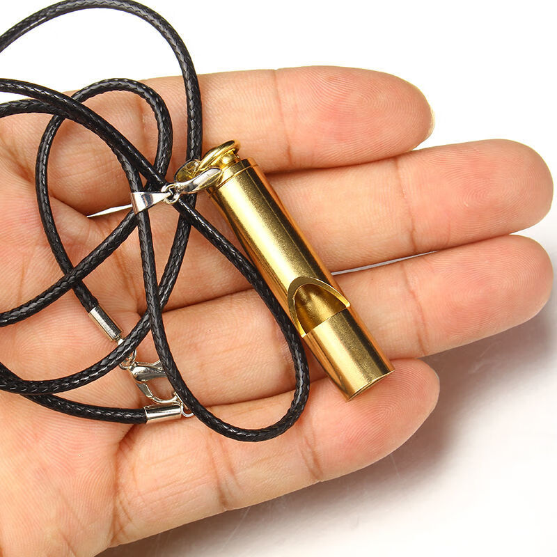 口哨黄铜口哨户外求生口哨儿童哨子口哨铜口哨荒野野外求生存装备黄铜