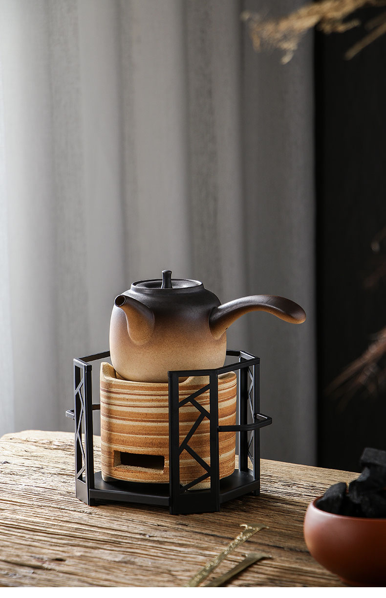 煎茶炉 炭火煮茶炉 泥炉风炉火炉木炭煮茶器潮州功夫煮茶炉陶土户外