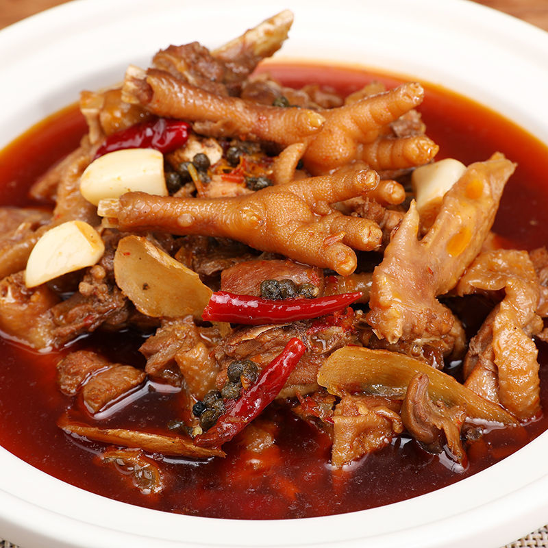 1000g荆州土鸡火锅加热即食鸡子半成品酒店餐饮食材鸡子煲现做湖北