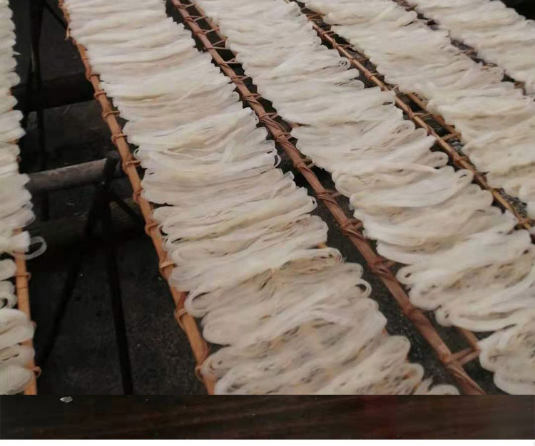 粉干粉手工切粉河池湿粉柳州米粉宽 4斤宽粉 1斤细粉(罗城干粉)【图片