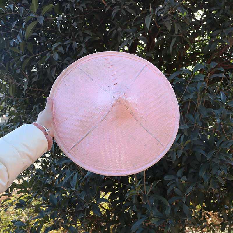 砚古 斗笠帽竹编斗笠舞蹈舞台帽子花腰斗笠帽表演道具少数名族傣族