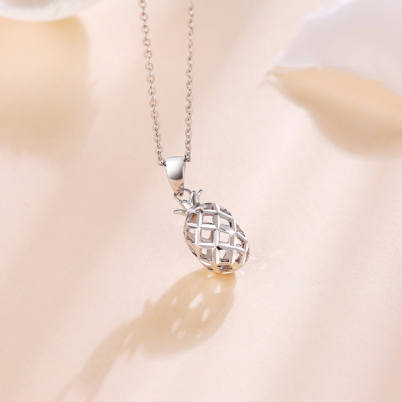 crd克徕帝铂金吊坠女pt950可配白金项链锁骨链菠萝吊坠铂金菠萝吊坠pk