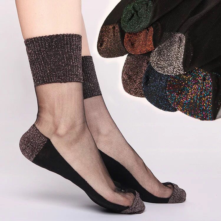 防脚后跟干裂袜子薄棉丝袜春夏季韩版新款女士玻璃丝水晶丝防裂袜足跟