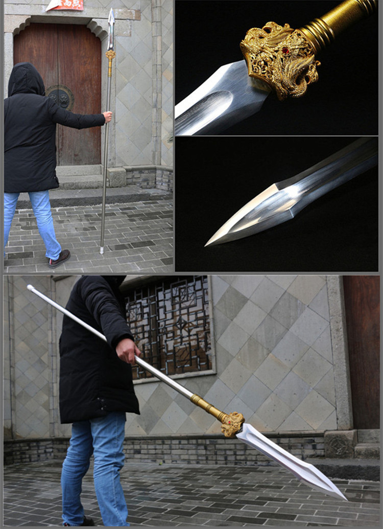 武神赵子龙龙胆枪红缨枪十八般冷龙泉武术练习长毛霸王枪赵云枪刀剑未