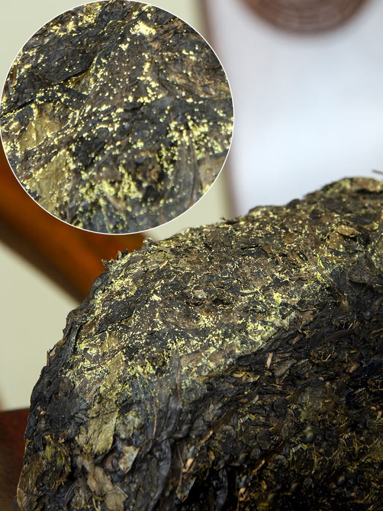 湖南安化黑茶正宗金花茯砖茶原叶茯茶五年陈老茶叶1000g