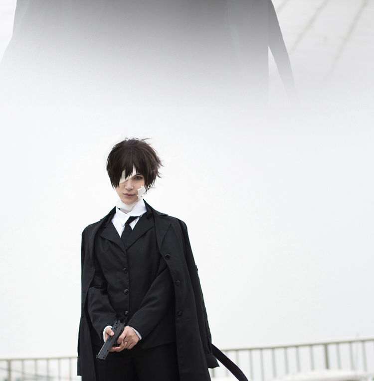 太宰治cos服文豪野犬cosplay套装黑时代黑色风衣动漫男现货 太宰治