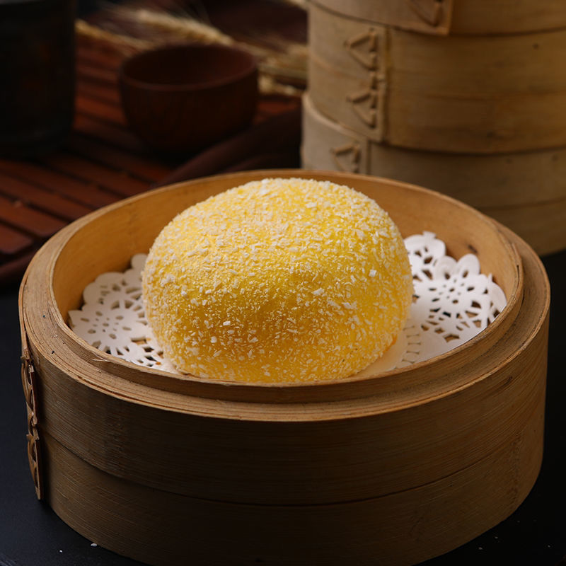 雪花流沙包椰蓉儿童营养早餐速冻包子速冻面点广式茶点 雪花流沙包1