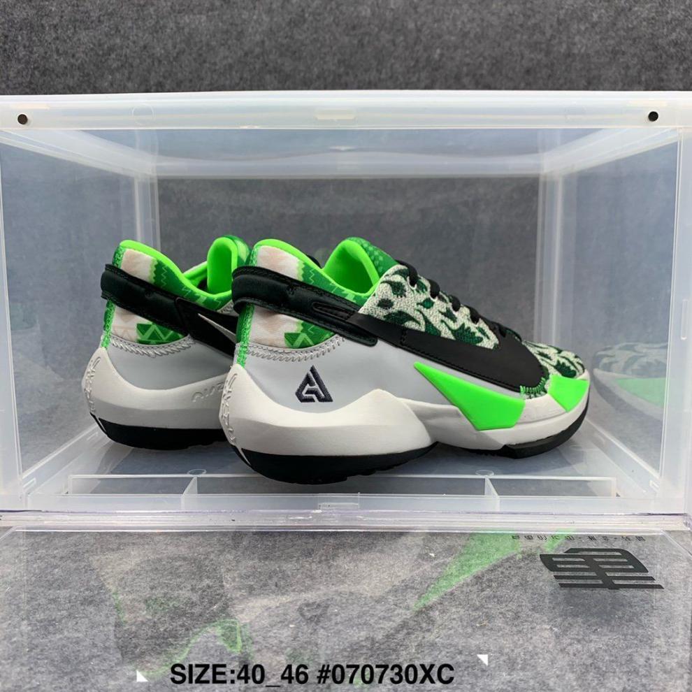 zoom 字母哥2代篮球鞋男 白水泥黑白气垫二代耐磨缓震实战靴 字母哥2