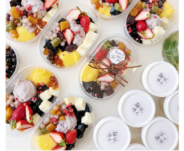 商用水果捞专用酸奶批发材料非酸n粉炒酸n可用摆摊现酿原味果味 水果