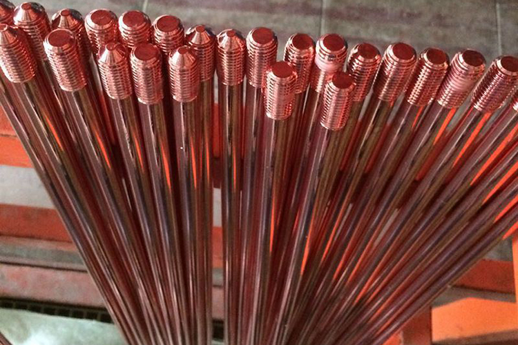 接地铜棒 头钢接地棒镀铜接地棒铜包钢接地棒垂直接地棒定制 Φ14.