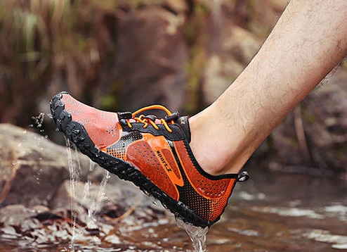 2022新款透气涉水鞋男女沙滩漂流透气防滑钓鱼情侣潜水游泳溯溪鞋黑色