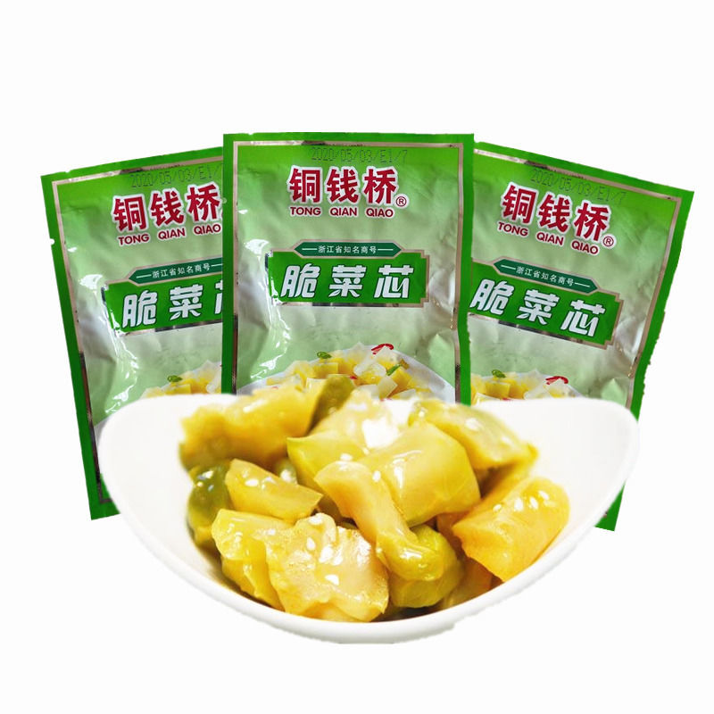 铜钱桥榨菜整箱小包装40克榨菜丝榨菜芯小吃食下饭菜榨菜块20袋
