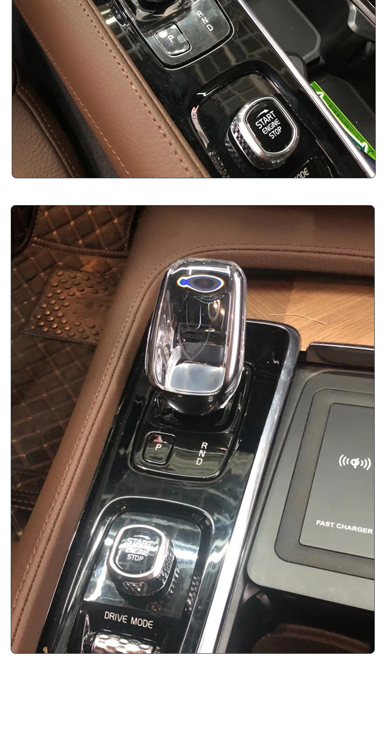 适用于沃尔沃s90xc90v90s60xc60v60xc40水晶档把升级改装原车档把头