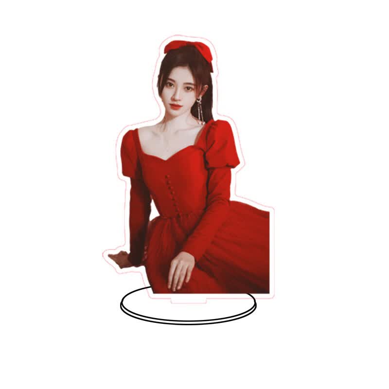 鞠婧祎立牌桌面亚克力站牌应援物同款周边人形立牌透明边学生礼物8号