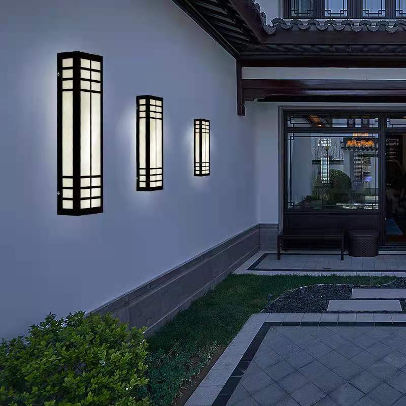 户外壁灯防水庭院灯室外墙别墅大门口花园led仿云石新中式阳台灯雅阁