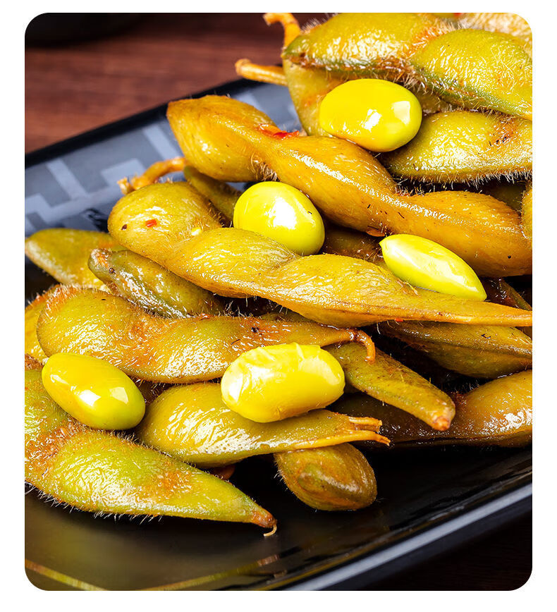 章鸭子毛豆卤味素食麻辣休闲零食小吃香辣湖南特产品 香辣味 嘿鸭味