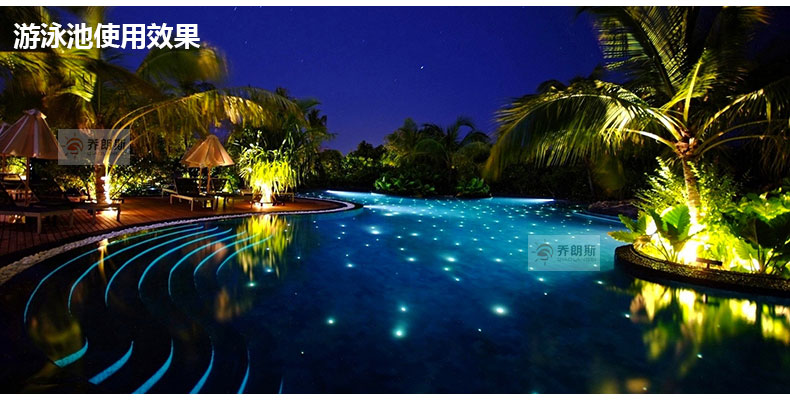 不锈钢地埋灯1w3wled户外防水嵌入式水底灯水下灯星光台阶灯透光42mm