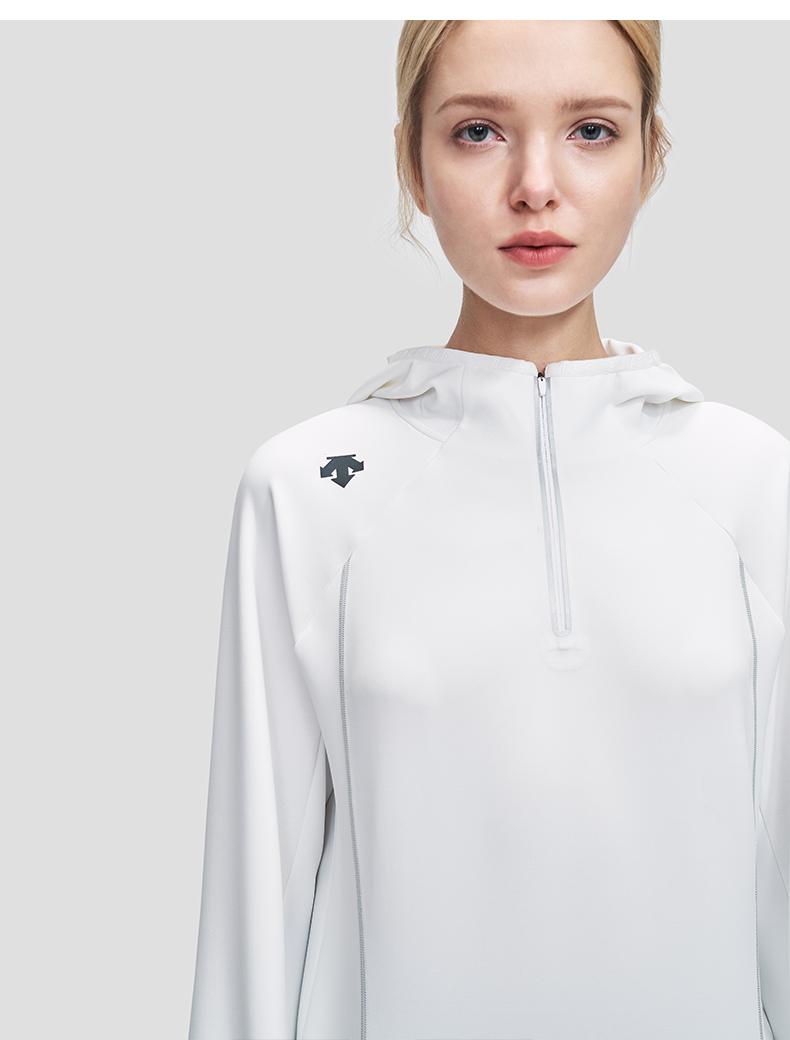 descente迪桑特 womens running 女子连帽卫衣d1332rhd03 薄荷绿-mt m