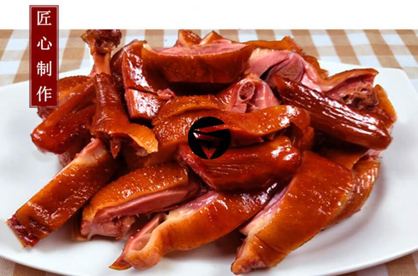 什邡板鸭四川什邡云西师古廖记板鸭烤全鸭五香卤味半只600g礼盒单独