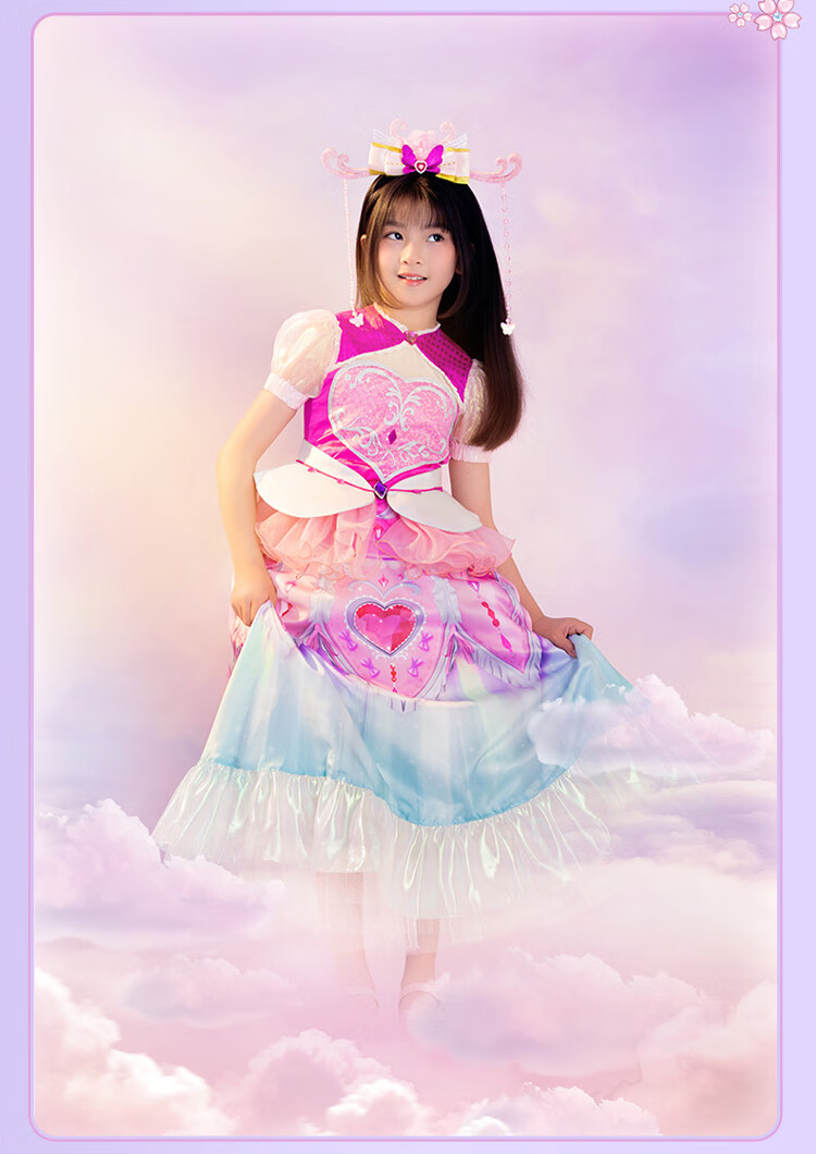 叶罗丽儿童衣服真人时间公主裙演出服cosplay灵公主衣服冰公 情公主裙