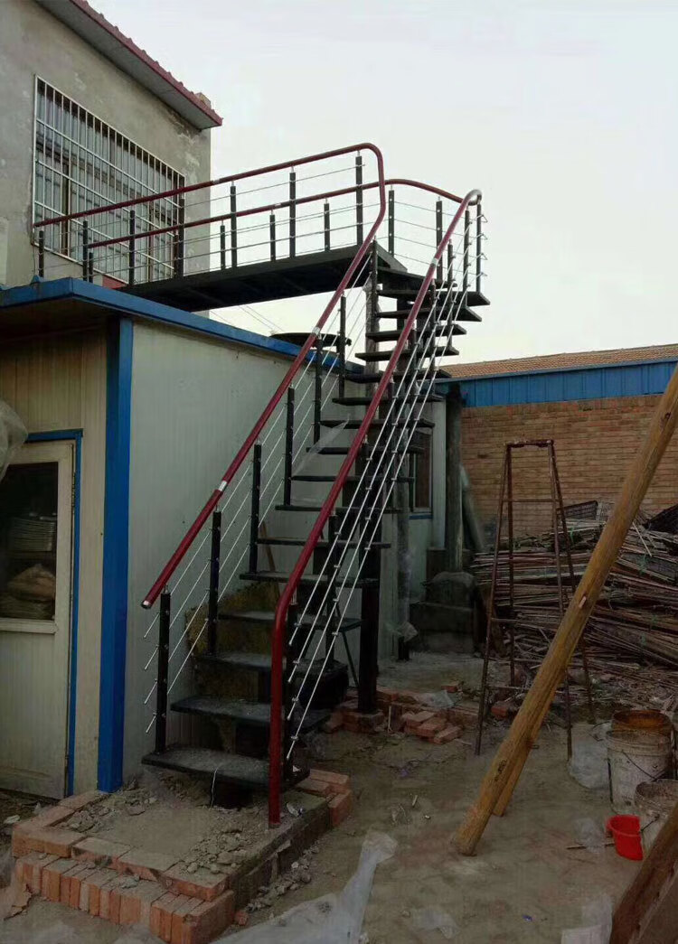 德国 室外旋转楼梯 室外楼梯户外旋转楼梯阳台楼梯加厚防滑板铁踏步