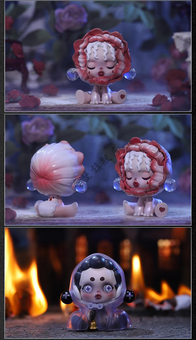 玛特密林古堡血色玫瑰盲盒2022网红新款女生版sp 血色玫瑰(确认款)