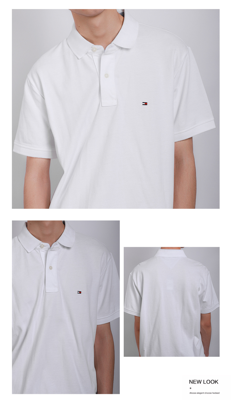 520礼物送男友tommyhilfiger汤米希尔费格男士左胸小logo短袖polo衫深