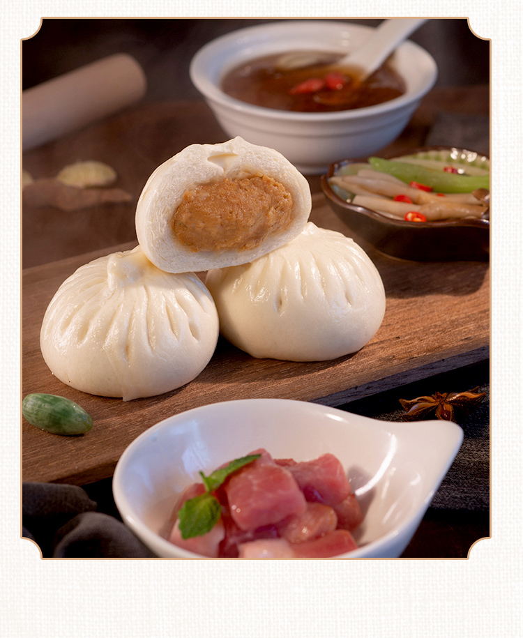 东园鲜肉包扬州包子特产鲜肉速冻营养早餐懒人食品加热即食鲜汁肉包