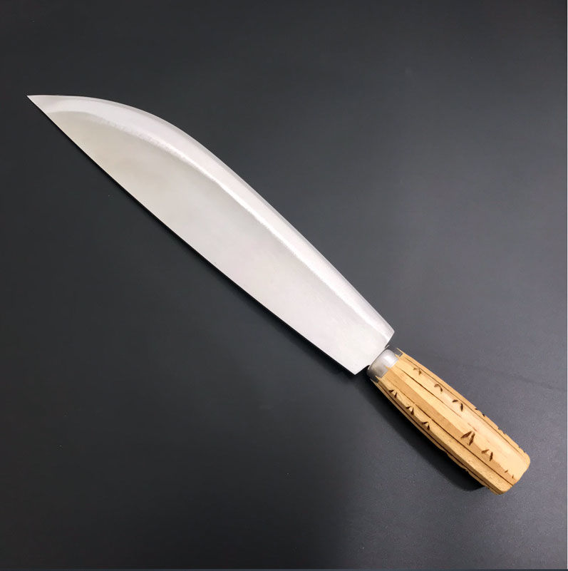 木柄宰羊刀手工锻造菜刀割肉剔骨刮毛杀猪宰牛屠宰放血尖刀品牌下单前