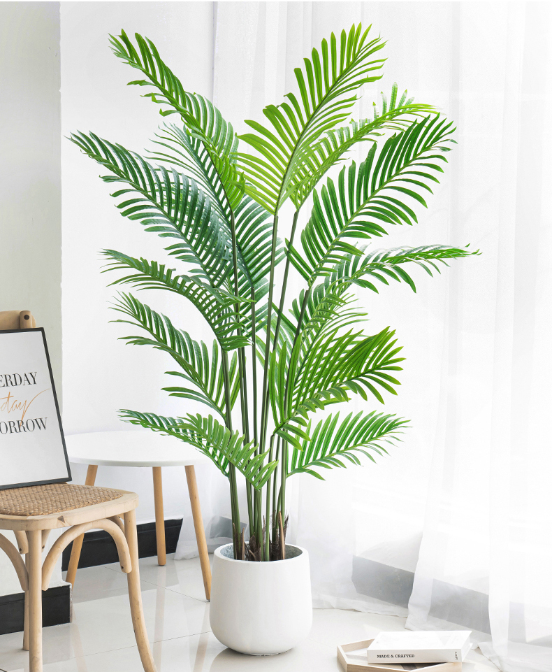 仿真植物散尾葵北欧风装饰客厅落地大型盆栽室内盆景摆件假绿植16米