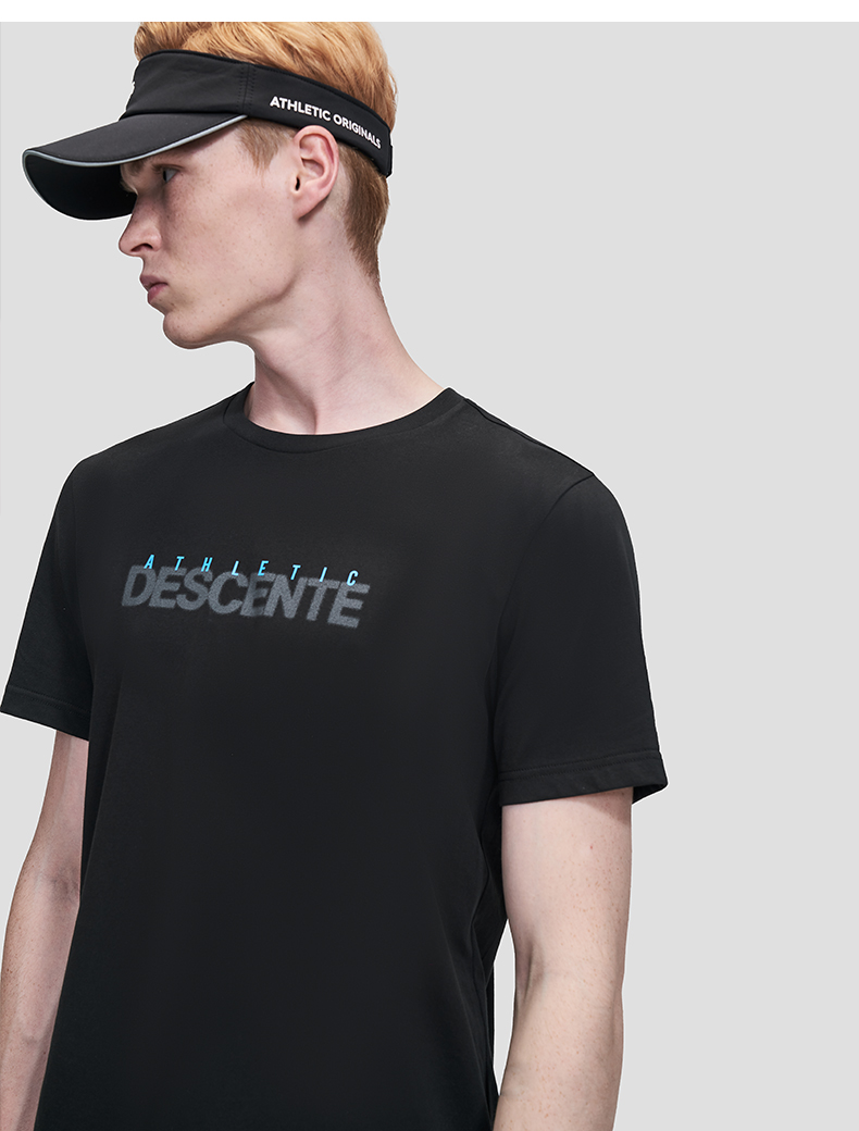 descente迪桑特sportsstyle男子运动短袖t恤d1323uts56黑色bkxl180100
