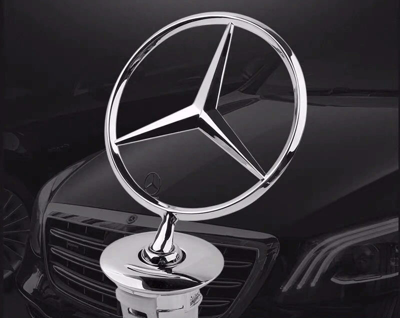 奔驰车标引擎盖标立标c180 c200 e200 e260l s300 s350奔驰原车标 原