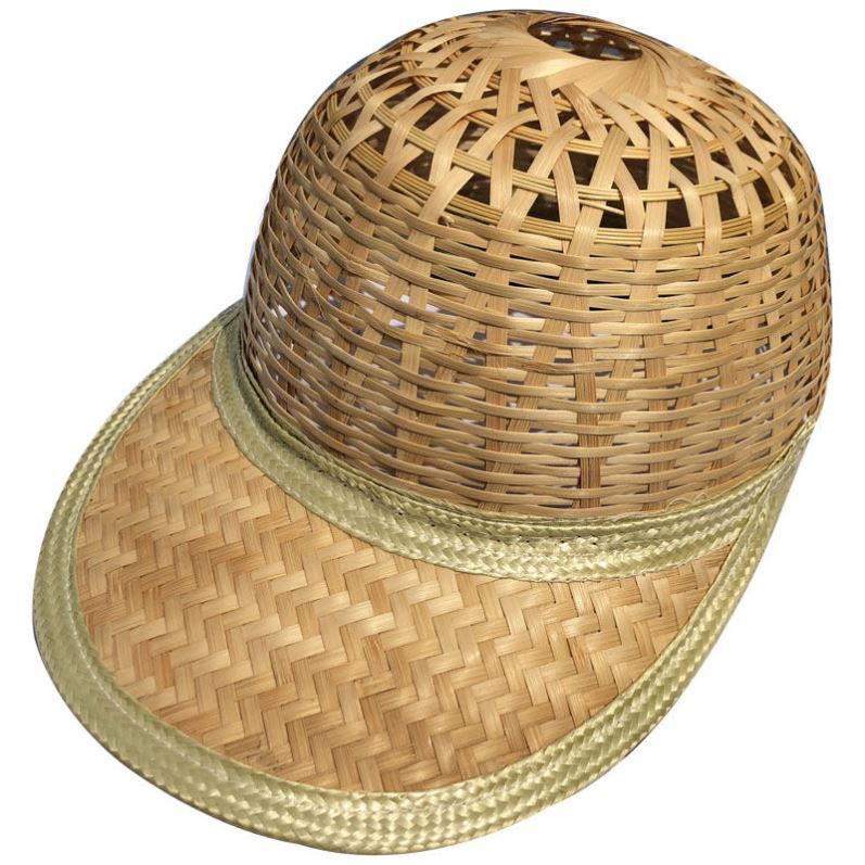 速司汀服饰】凉帽竹编手工竹编草帽鸭舌帽夏季网眼遮阳帽男女款户外