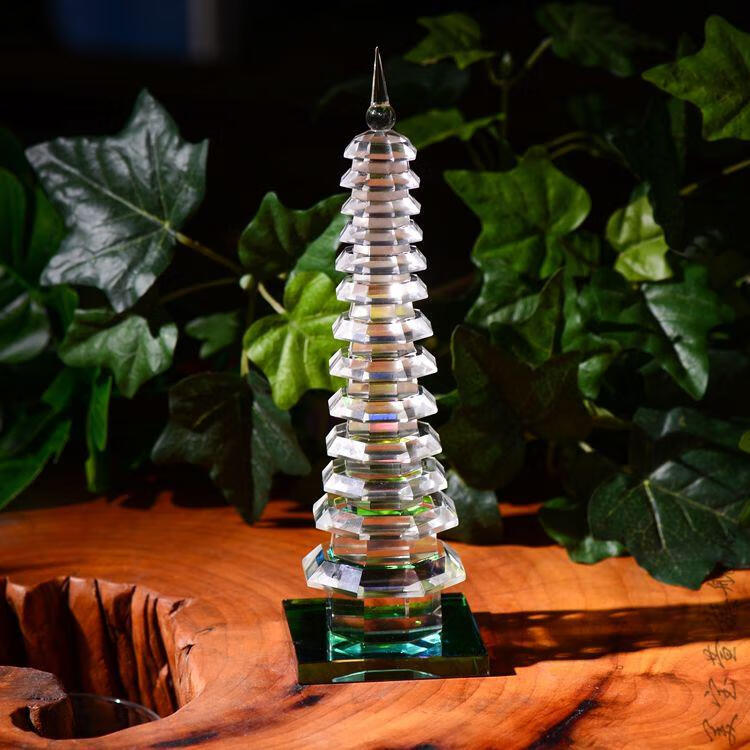 五一礼物 宏科华 9九层13十三层水晶文昌塔摆件白水晶塔助学业旺事业