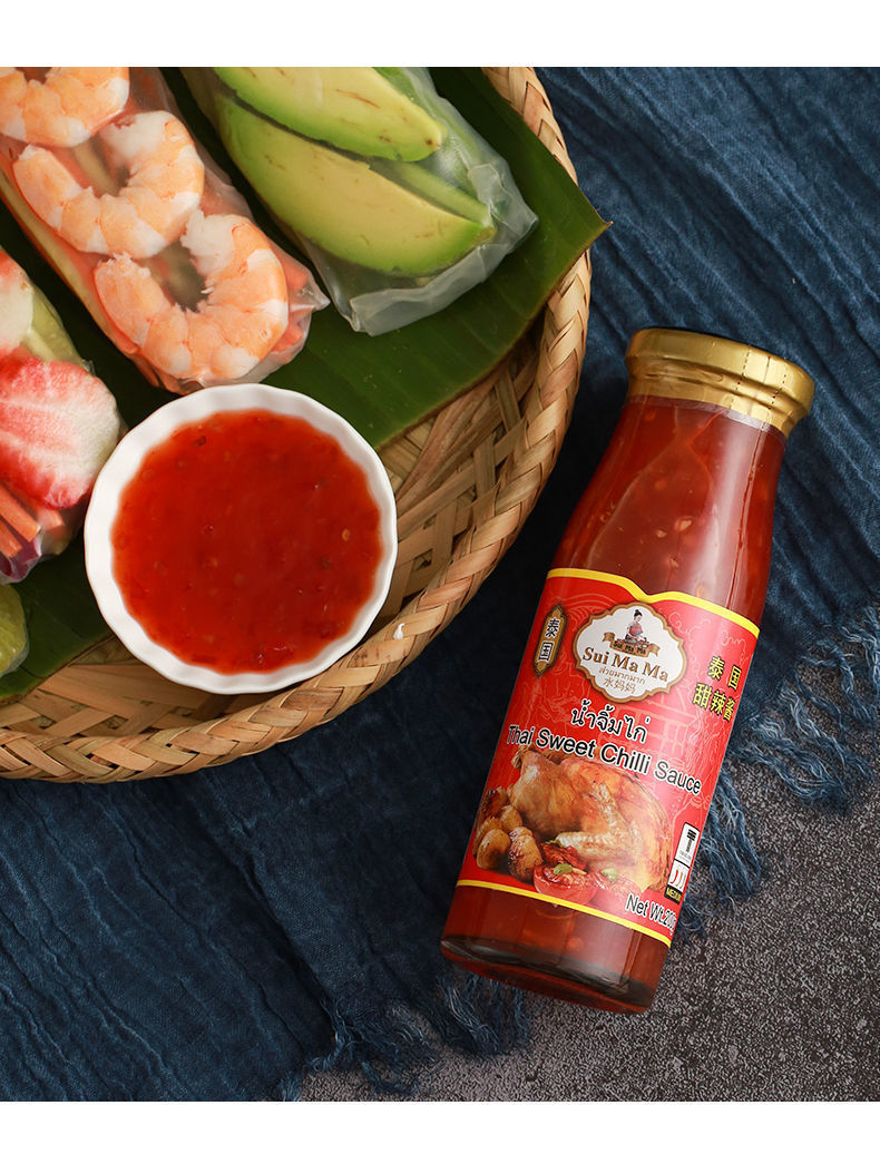 甜辣酱200g2瓶泰国海鲜蘸酱甜酸梅酱罗望子酱调味酱2瓶泰国甜辣酱200g