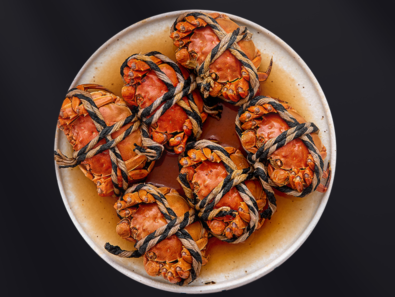 大闸蟹大螃蟹酱蟹全母蟹6只盒装即食花雕熟醉蟹呛蟹醉螃蟹宁波