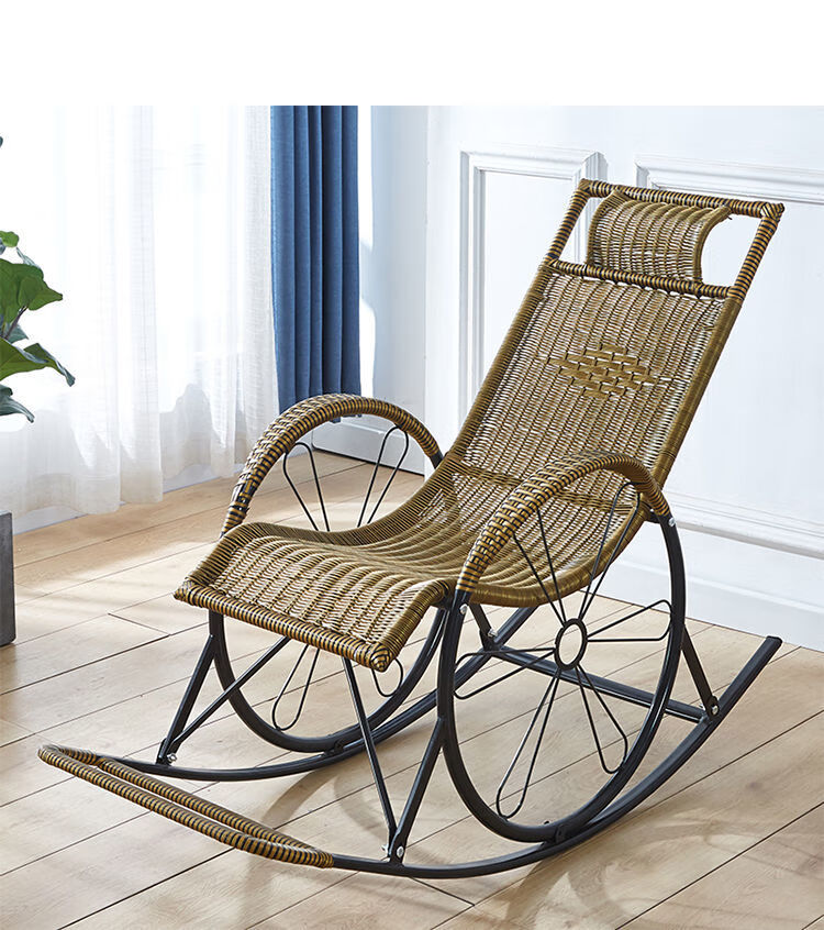 老人摇摇椅摇椅躺椅家用摇椅子客厅藤摇椅阳台藤椅成人户外逍遥椅加厚
