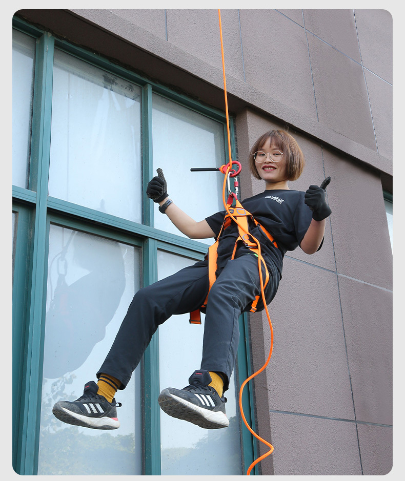高楼逃生绳家庭消防应急包家用高层缓降器救生火灾高空安全绳套装10mm