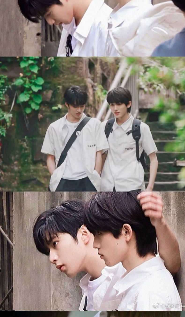 一起等雨停万星中学刘耀文宋亚轩同款校服【】学生毕业班服白衬衫