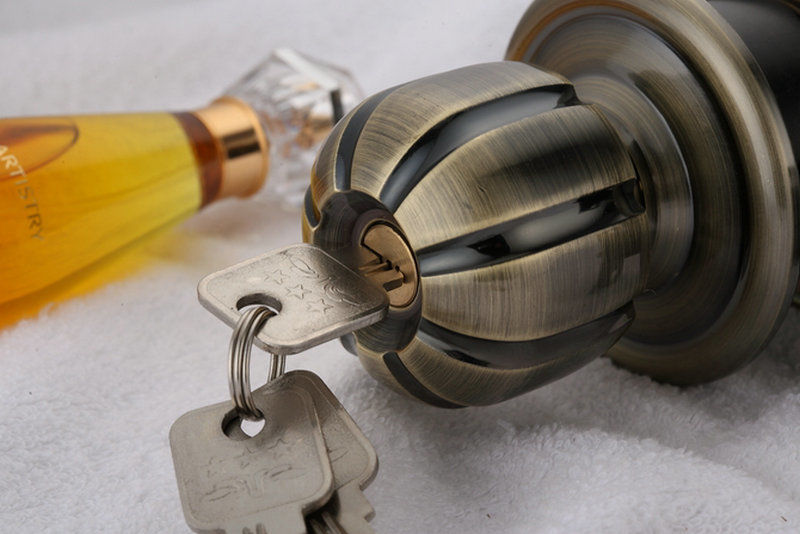 球形锁球头门锁卧室门锁室内木门球锁卫生间厨房台球形锁带钥匙铜芯不