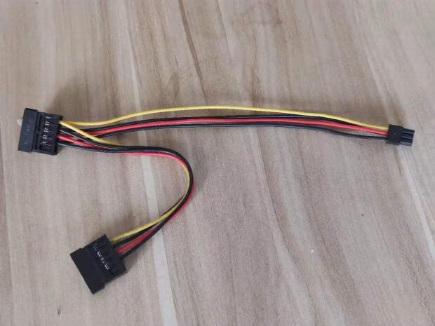 麒枫尚戴尔主板迷你6pin转sata串口硬盘电源线6p转sata光驱电源线小6p