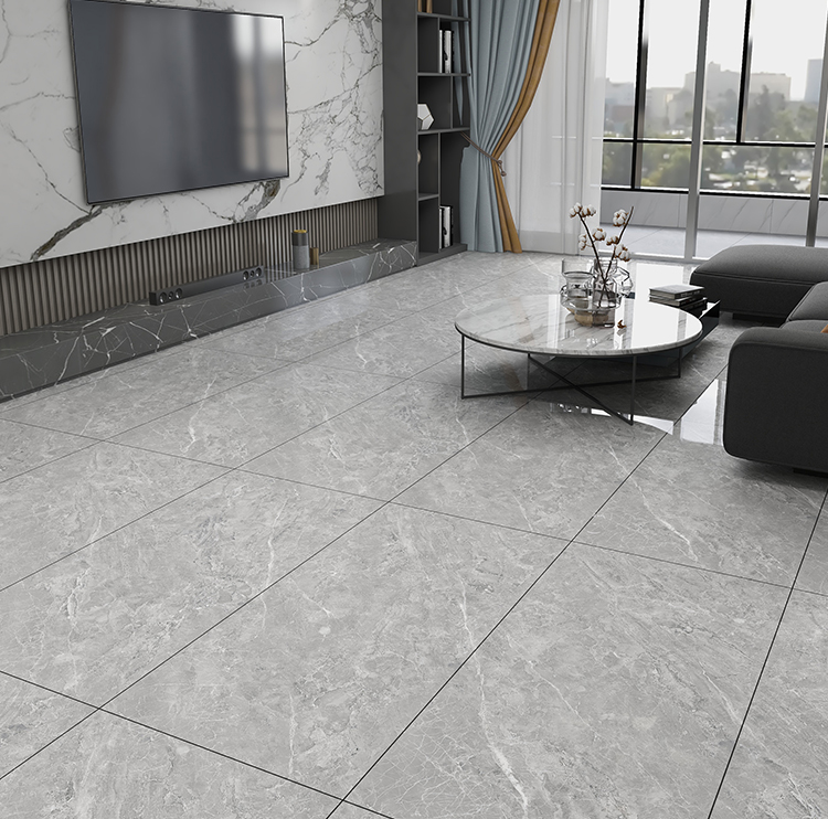 白色灰色无限连纹通体大理石瓷砖600x1200墙砖客厅地砖亮光