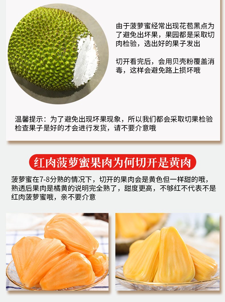红肉菠萝蜜 一整个红心菠罗蜜新鲜水果 15-18斤《十年老树-超值大果》