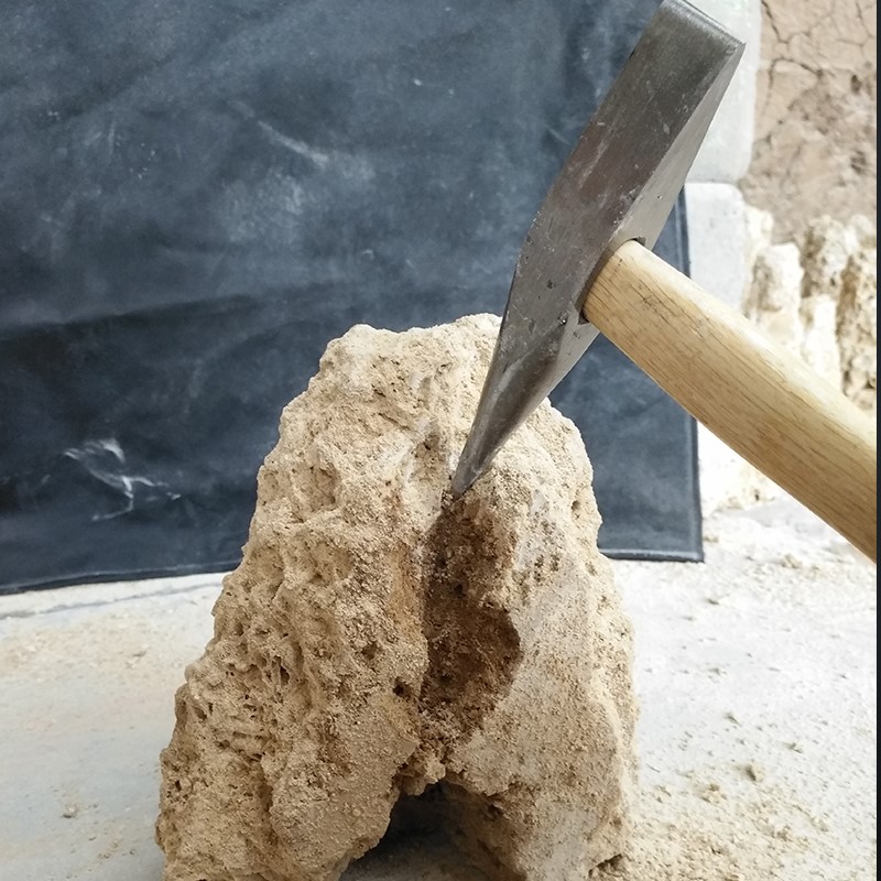 山水盆景吸水石上水石假山盆景原料毛石专用凿子山水盆景diy雕刻镐