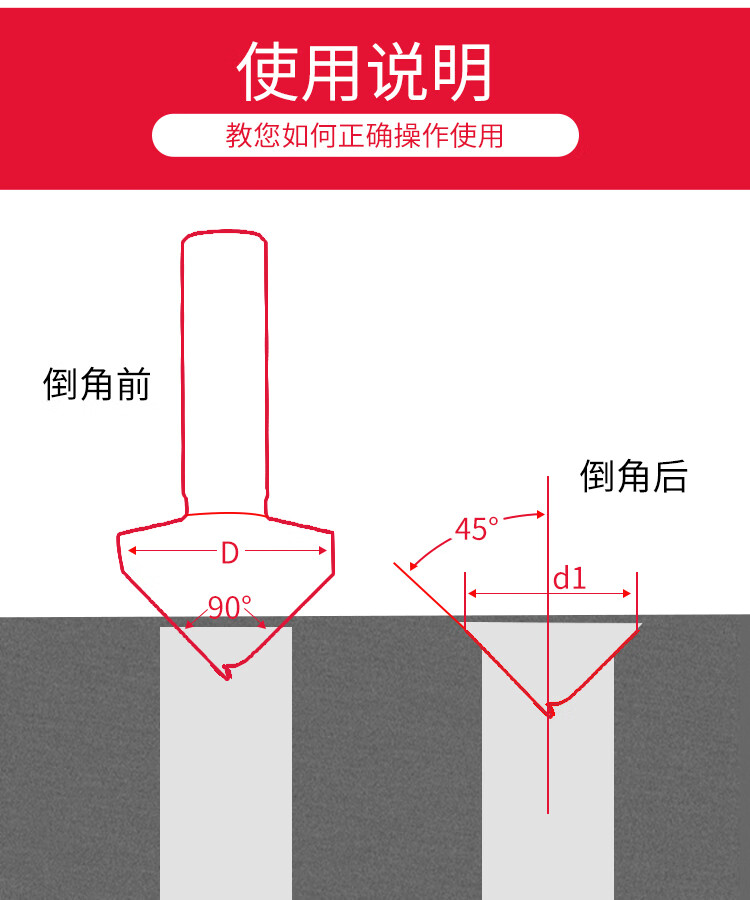 韩国yhok含钴镀钛外圆倒角刀90度单三刃45不锈钢专用直柄修边器单刃
