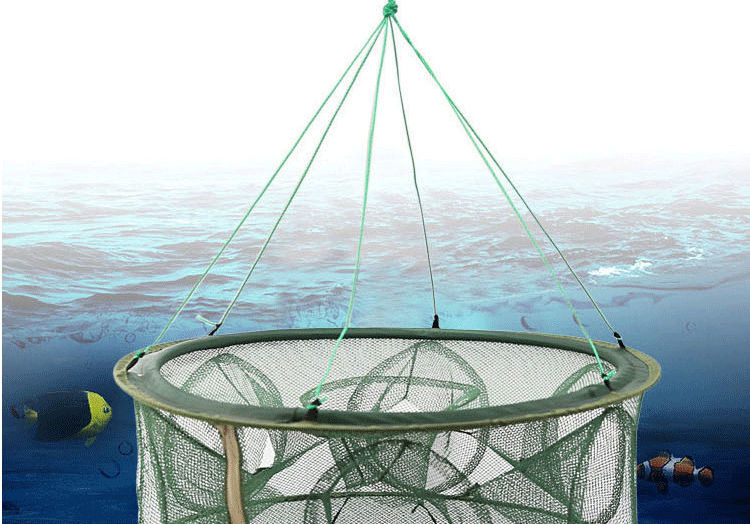 漁網魚網龍蝦網自動摺疊螃蟹器圉ビ愎ぞ咦較篵oussac普通6孔