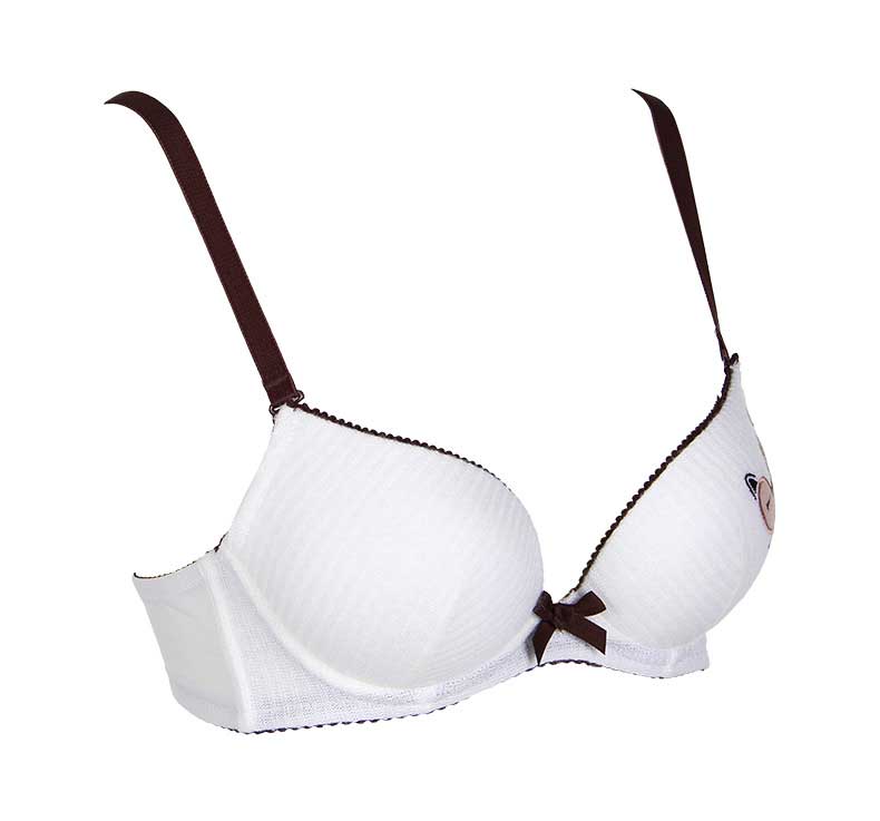 bodypops甜美可爱性感聚拢文胸舒适蕾丝蝴蝶结内衣女胸罩藏青色70a