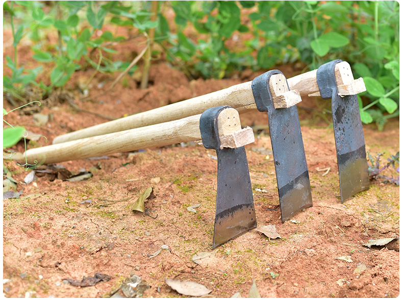 农用工具除草锄头农具老式小家用户外全钢锄草锄加厚翻土刮草f714锻造